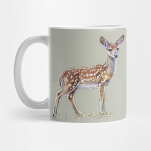 Fawn drawing (no background) Mug